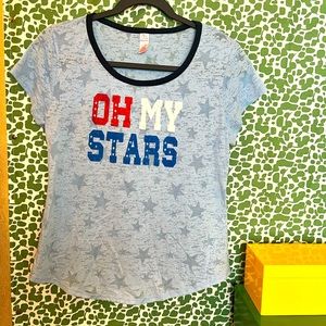 NWOT Patriotic Tee “Oh My Stars” Size:L 🇺🇸